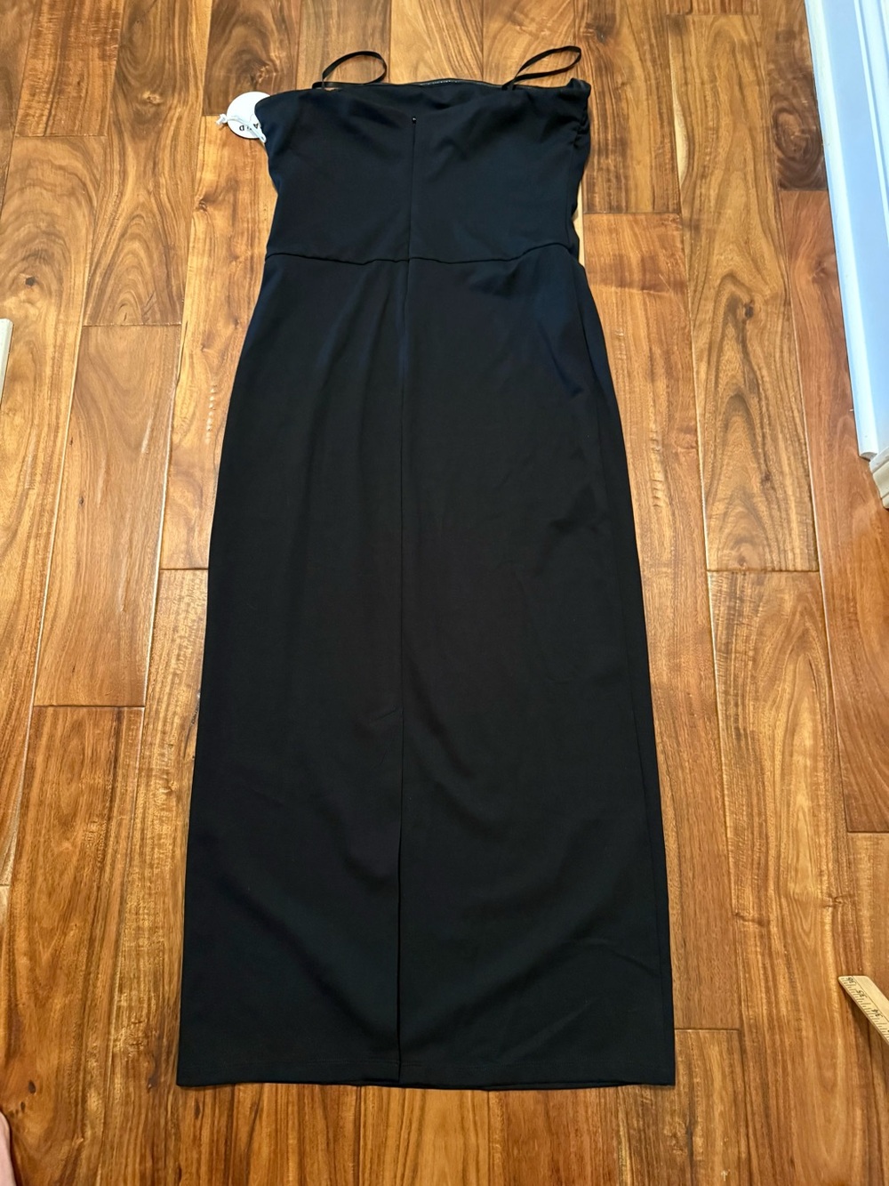 NWT STAUD Cortona Black Strapless Midi Dress sz L - Picture 9 of 15